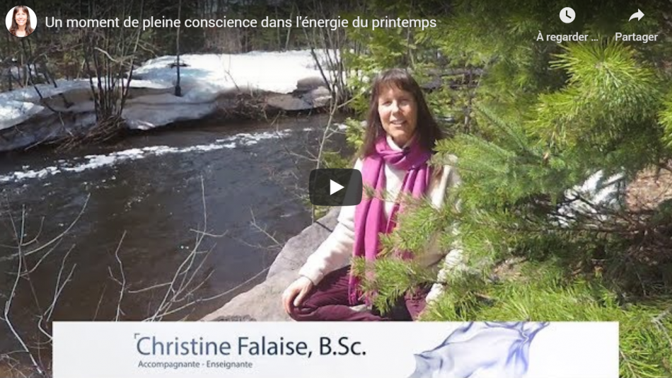 Christine Falaise vous partage un moment guidé en pleine conscience